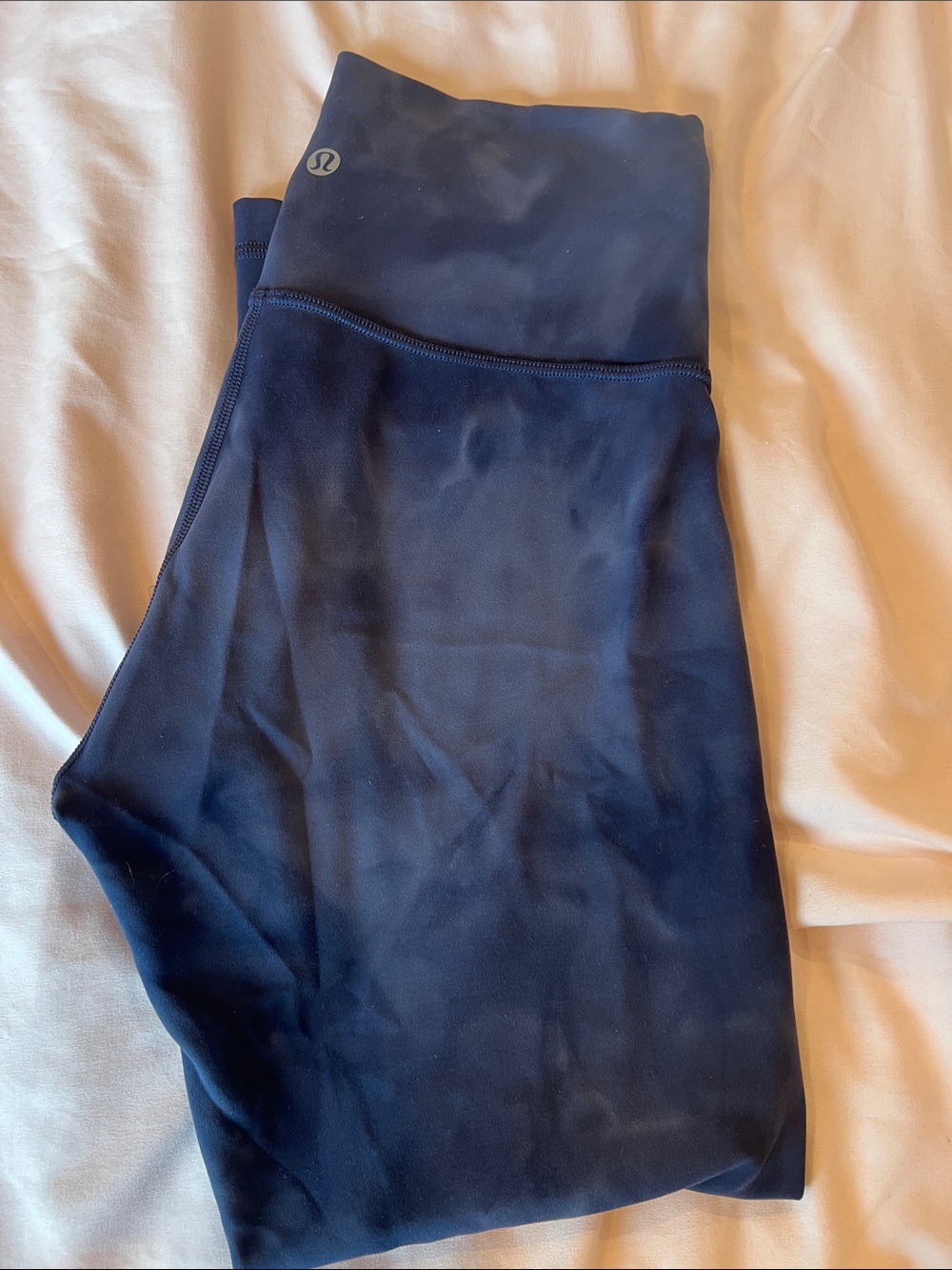 Cropped blue tye dye/swirl Lululemon pants